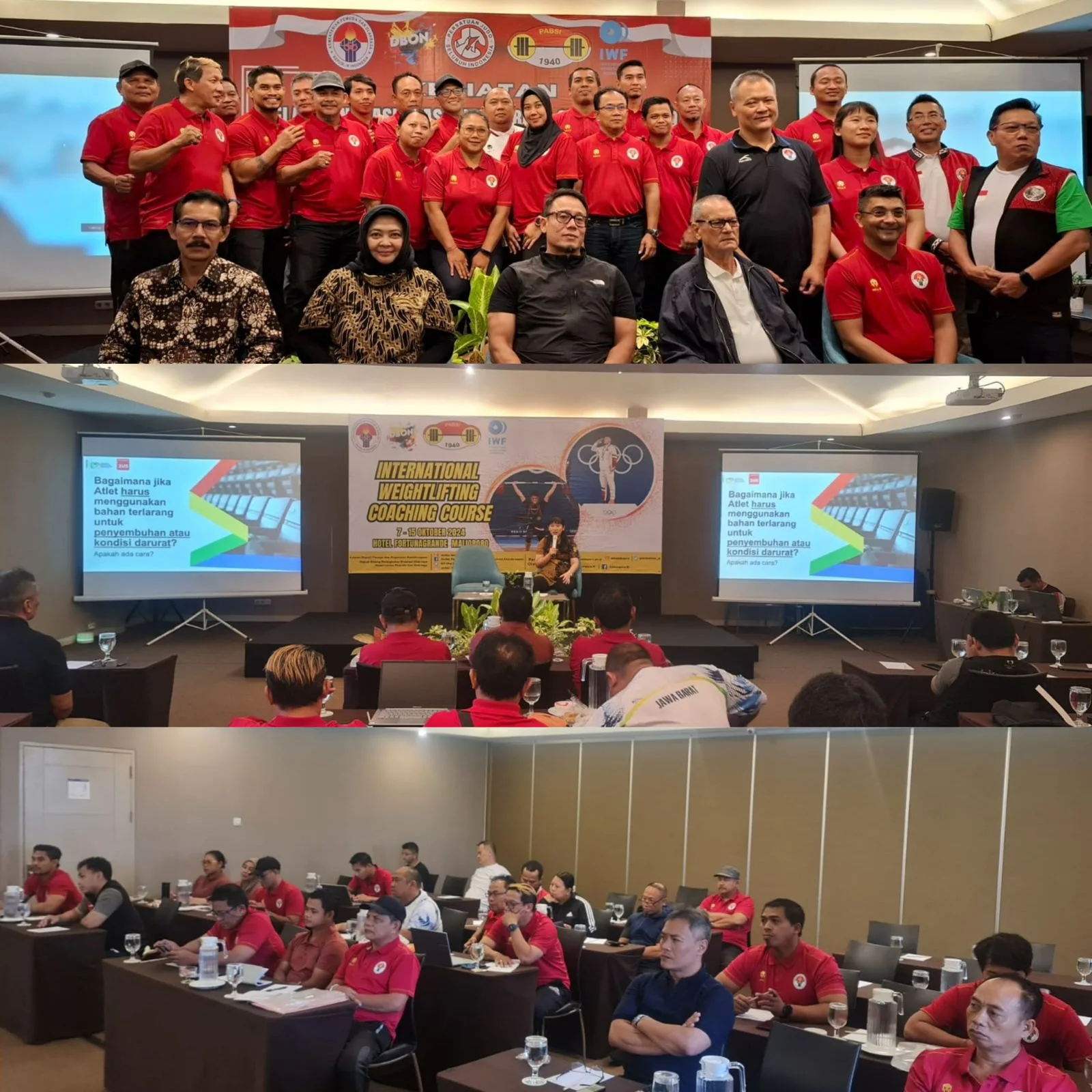 Edukasi Anti-Doping pada Kegiatan International Weightlifting Coaching Course