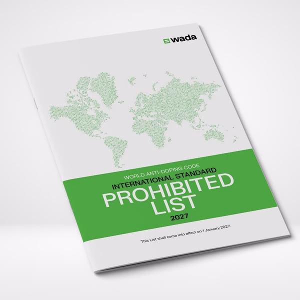 WADA Publishes 2027 Prohibited List, Effective January 1, 2027